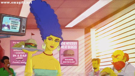 The Simpsons / LA-Z Rider Couch Gag / Marge Wink / Fast Food / Homer Wink / Occhiolino