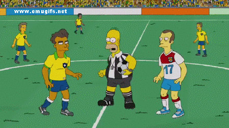 The Simpsons / Football / FIFA World Cup / 2014 / Brazil / Coppa Del Mondo / Calcio / Match Start / Homer / Fischio D'Inizio
