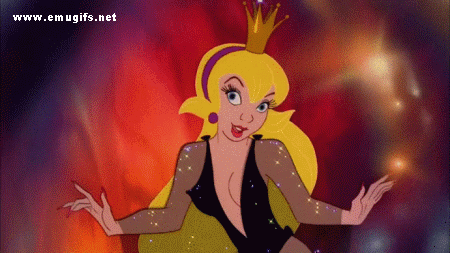 Dragons Lair Video Game Cinematronics Arcade LaserDisc GIF Princess Daphne Clapping Dirk Reaction GIF from Final Scene