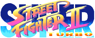 Super Street Fighter II Turbo Arcade Video Game by Capcom 1994 Title Logo Title Screen