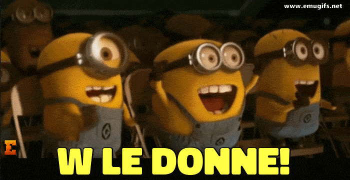 Viva le Donne GIF Divertente con Auguri per l 8 Marzo Festa della Donna Scarica e Invia su WhatsApp e Facebook