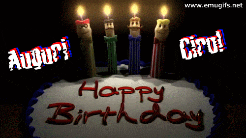 Auguri Ciro GIF Animata per Compleanno ed Onomastico con Nome Personalizzato con Torta e Scritta