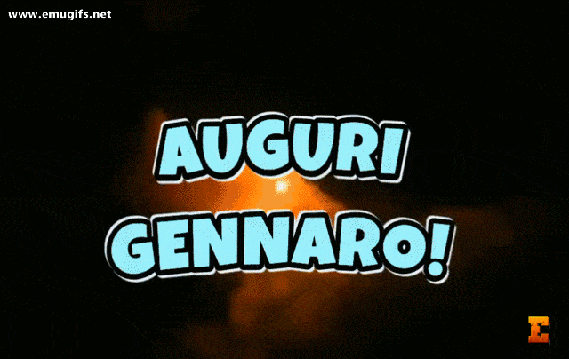 Auguri di Buon Onomastico Gennaro per il Giorno 19 Settembre San Gennaro Scarica Gratis e Invia come Cartolina Animata con Nome Personalizzato