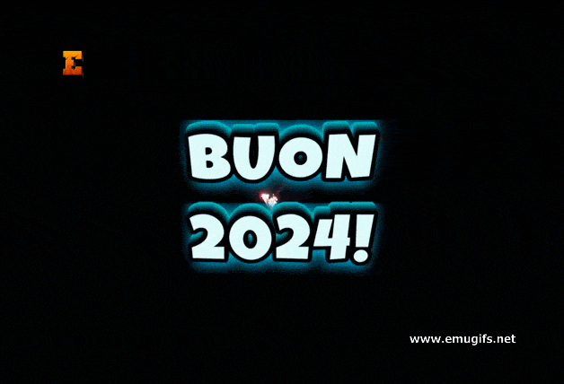 GIF Buon 2024 Auguri di Buon Anno Cartolina per Festeggiare l Arrivo del 2024 Scarica Gratis