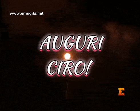 Auguri Ciro GIF con Fuochi Artificiali per Compleanno e Onomastico Auguri Ciro GIF con Fuochi Artificiali per Compleanno e Onomastico