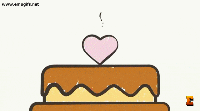 GIF Auguri Amore Oggi 14 Febbraio Festa degli Innamorati GIF Animata con Torta e Scritte di Augurio Animate per San Valentino Gratis