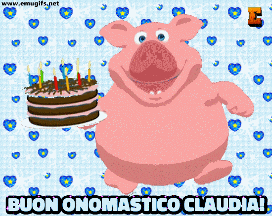 GIF di Buon Onomastico con Nome Personalizzato per Claudia da Festeggiare il 20 Marzo in Onore di Santa Claudia GIF di Buon Onomastico con Nome Personalizzato per Claudia da Festeggiare il 20 Marzo in Onore di Santa Claudia