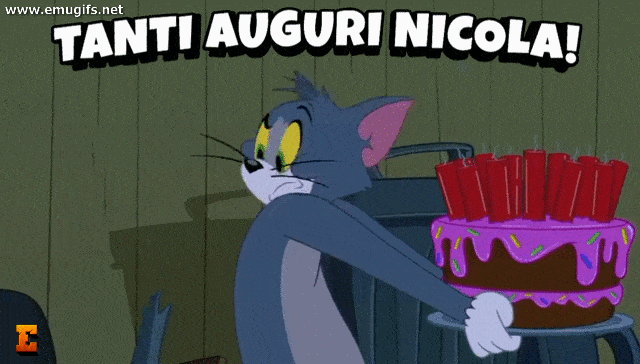 Tanti Auguri Nicola GIF Divertente per Bambini con il Gatto Tom che Spegne le Candeline sulla Torta Scarica Gratis sul Tuo Smartphone Tanti Auguri Nicola GIF Divertente per Bambini con il Gatto Tom che Spegne le Candeline sulla Torta Scarica Gratis sul Tuo Smartphone