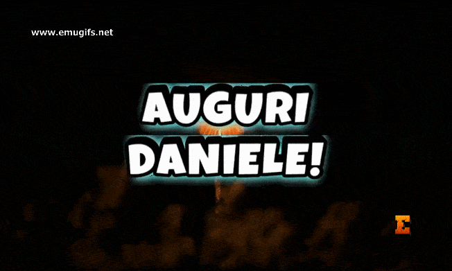 Buon Onomastico Daniele GIF Personalizzata di Auguri per WhatsApp da Inviare il Giorno di San Daniele 21 Luglio