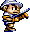 Pang Arcade Game Player One Character Walks Pang Arcade Game Player One Character Walks