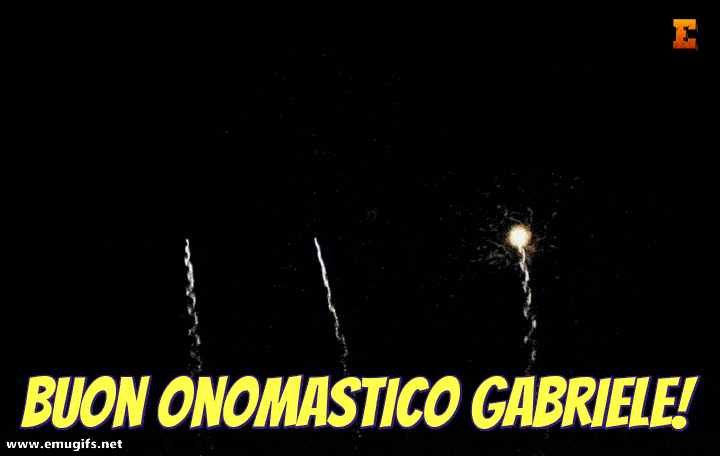 Auguri Gabriele GIF Personalizzata con Nome e Frasi per Festeggiare l Onomastico del Giorno 29 Settembre Festa Dedicata all Arcangelo Gabriele