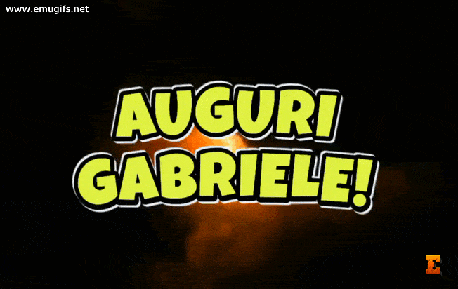 Auguri Gabriele GIF per Onomastico di Oggi 29 Settembre San Gabriele Arcangelo Scarica Gratis e Invia come Cartolina di Auguri Animata