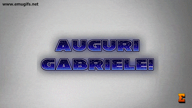 Auguri Gabriele Oggi 29 Settembre Festa di S Gabriele Arcangelo Buon Onomastico Gabriele Cartolina Animata con Nome Personalizzato di Auguri per l Onomastico di Oggi
