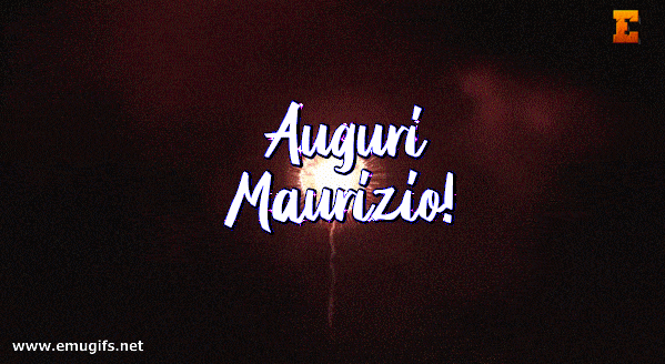 Auguri Maurizio GIF Personalizzata con Nome e Fuochi Artificiali da Inviare su WhatsApp come Cartolina Animata Auguri Maurizio GIF Personalizzata con Nome e Fuochi Artificiali da Inviare su WhatsApp come Cartolina Animata