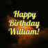 Happy Birthday William GIF With Custom Name