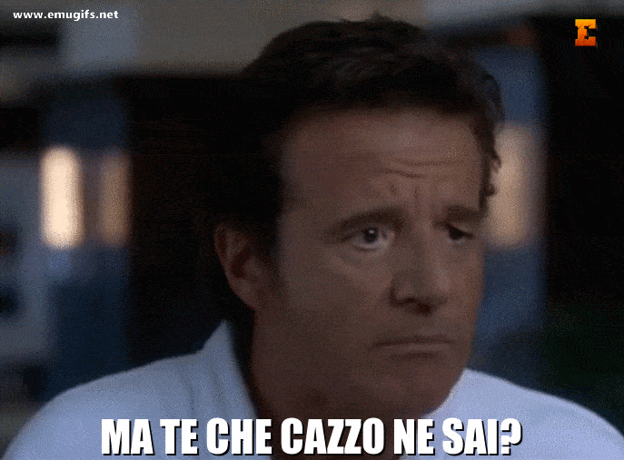 Ma Te Che Cazzo Ne Sai Christian De Sica GIF e MEME da Usare nei Commenti ai Post di Facebook come Reazione ed Espressione