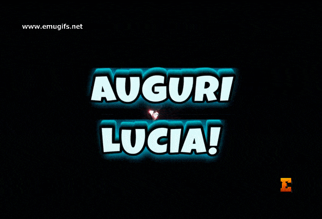 Auguri Lucia GIF Animata Personalizzata con Nome per Festeggiare l Onomastico di Lucia Oggi 13 Dicembre S Lucia