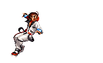 Neo Geo Battle Coliseum Arcade Game Character Yuki Animated Sprite GIF Sticker 4
