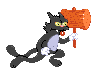Scratchy Character Cat Simpson Grattachecca Gatto Scratchy Character Cat Simpson Grattachecca Gatto
