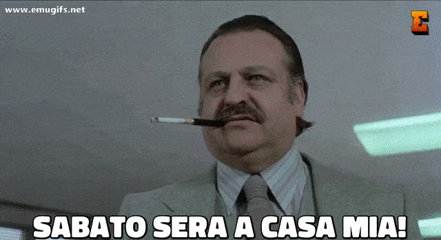 Sabato Sera a Casa Mia Diego Catellani Invita Fantozzi a una Partita a Stecca a Casa del Direttore MEME Divertente per WhatsApp e i Gruppi Facebook Amanti della Commedia e del Cinema Italiano