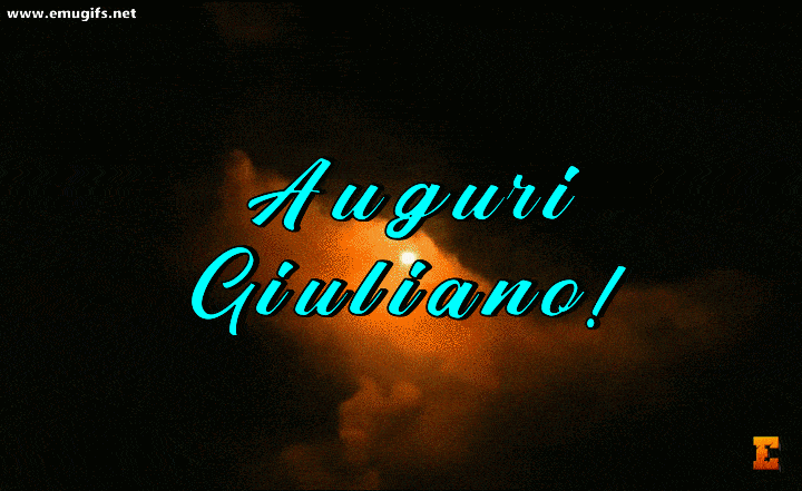 Auguri Giuliano GIF di Buon Compleanno con Nome Personalizzato Scarica Gratis e Invia ai Tuoi Amici o Fidanzato su WhatsApp