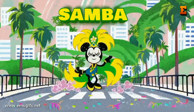 Bom Carnaval GIF Para WhatsApp Samba Brasileira