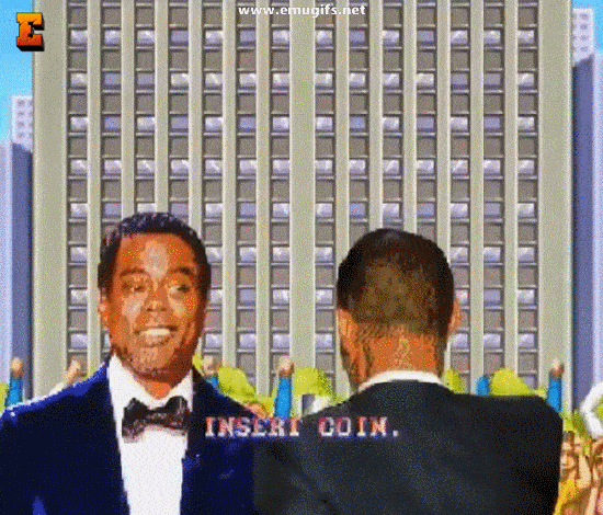 Oscar Fighter II Will Smith vs Chris Rock GIF and MEME With Street Fighter II Intro Download and Share on Facebook and WhatsApp Like a Funny Reaction Oscar Fighter II Will Smith vs Chris Rock GIF and MEME With Street Fighter II Intro Download and Share on Facebook and WhatsApp Like a Funny Reaction