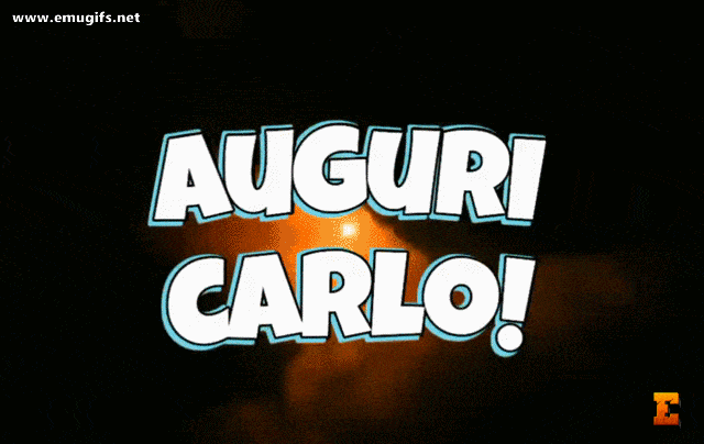Auguri Carlo GIF di Buon Onomastico con Nome Personalizzato per Festeggiare il Giorno 4 Novembre Festa Dedicata a San Carlo Scarica Gratis e Condividi su WhatsApp