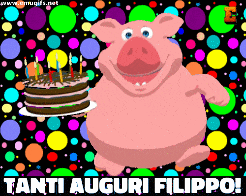 Tanti Auguri Filippo GIF di Buon Compleanno Divertente