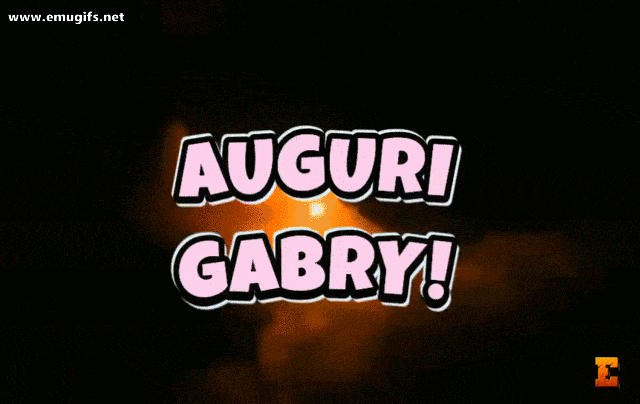 Buon Onomastico Gabriella GIF Di Auguri Con Torta E Nome Personalizzato