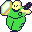 Club Fighter Character Sprite Animated GIF of Yie Ar Kung Fu Videogame Club Fighter Character Sprite Animated GIF of Yie Ar Kung Fu Videogame