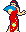 Fan Fighter Character Sprite Animated GIF of Yie Ar Kung Fu Videogame Fan Fighter Character Sprite Animated GIF of Yie Ar Kung Fu Videogame