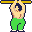 Pole Fighter Character Sprite Animated GIF of Yie Ar Kung Fu Videogame Pole Fighter Character Sprite Animated GIF of Yie Ar Kung Fu Videogame