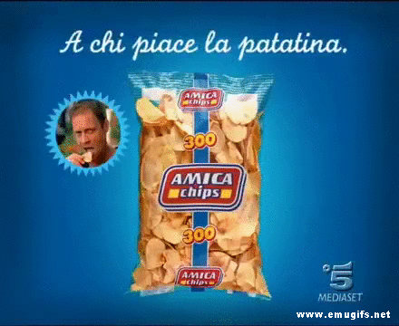 Rocco Siffredi Amica Chips Pubblicità Patatine