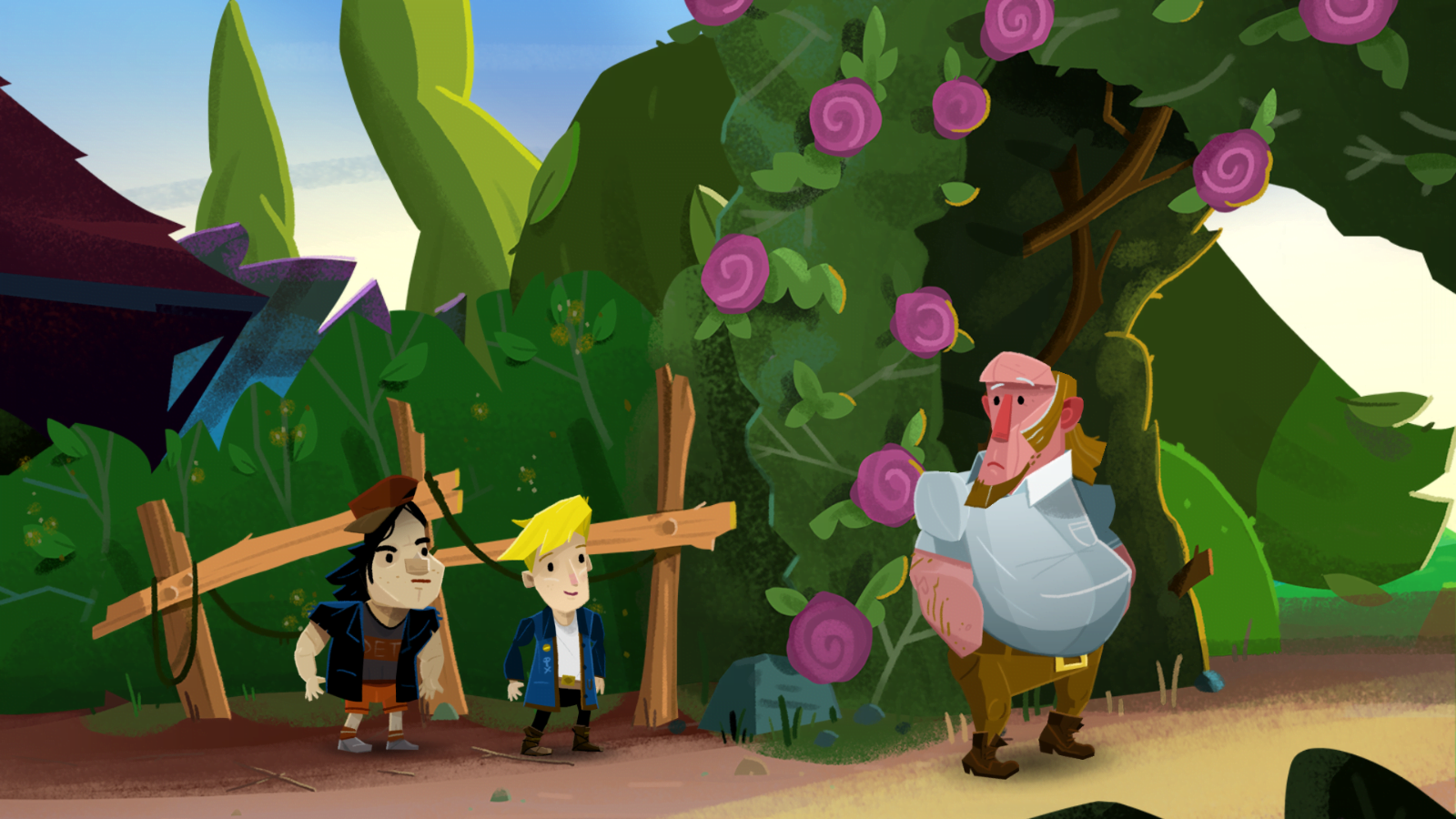 Return to Monkey Island Prelude Guybrush and Chuckie Follow Fake Dad Wallpaper for Computer PC Desktop 1600x900 by Emugifs 2022