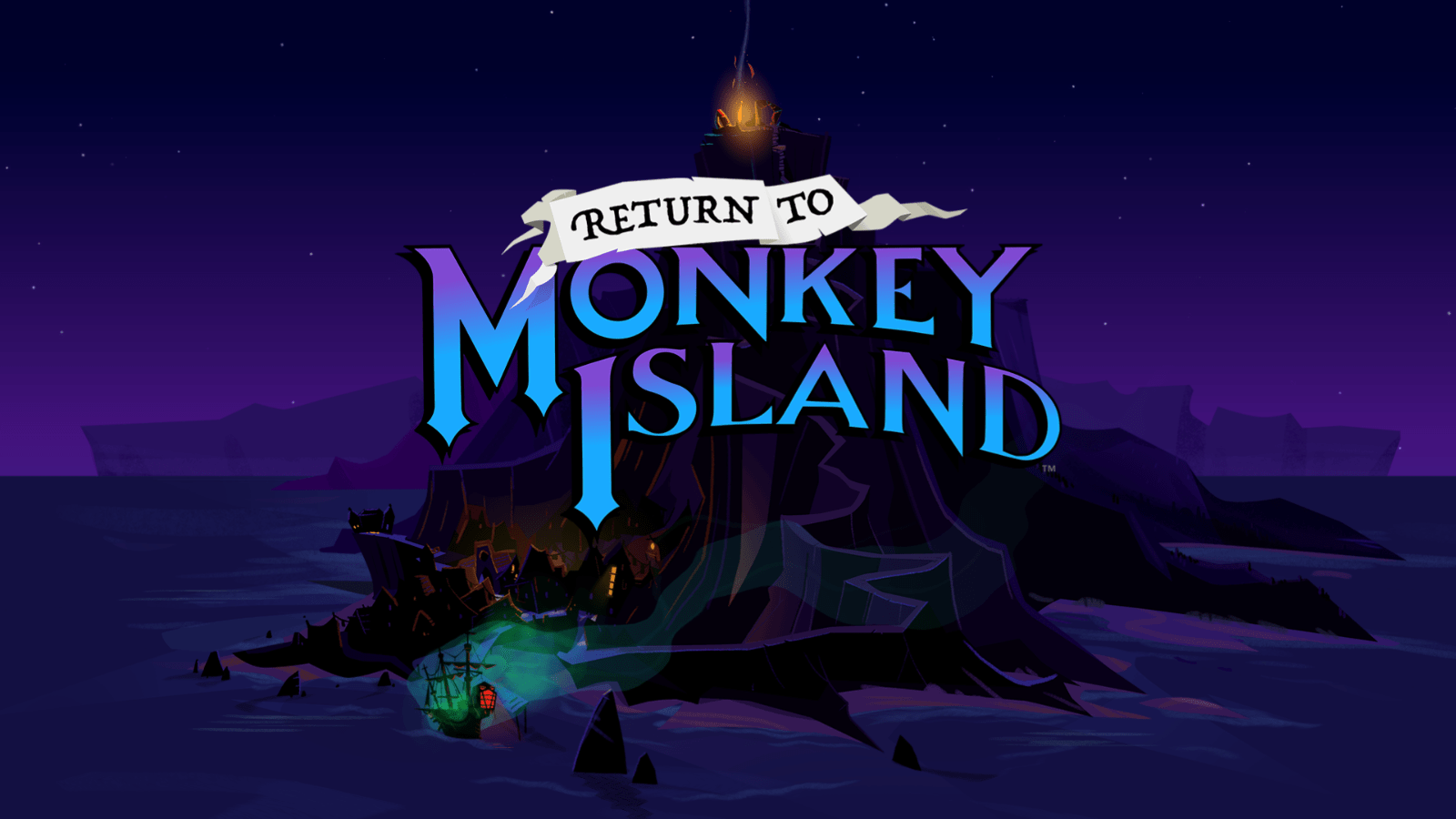 Return to Monkey Island Prelude Title Screen Logo Wallpaper for Computer PC Desktop 1600x900 by Emugifs 2022