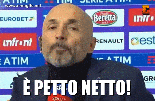 e Petto Netto GIF e MEME di Luciano Spalletti Infuriato Durante la Trasmissione dopo il Pareggio con Rigore Inesistente ne Partita Calcio Fiorentina Inter