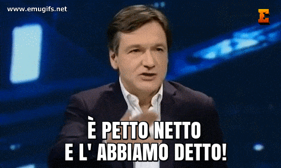 e Petto Netto e L Abbiamo Detto Fabio Caressa GIF e MEME in Risposta a Luciano Spalletti dopo Inter Fiorentina Usala come Reaction Facebook