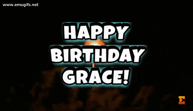 Happy Birthday Grace GIF With Huge Fireworks in The Sky and Custom Name for Best Wishes and Good Name Day for Grace