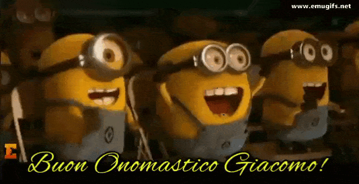 Buon Onomastico Giacomo GIF Divertente per Festeggiare l Onomastico di Oggi 25 Luglio S Giacomo Apostolo Scarica la Cartolina Animata e Invia dal Tuo Smartphone