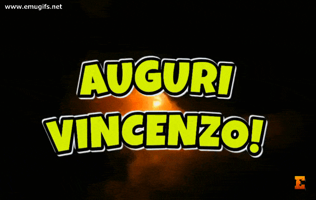 Auguri Vincenzo GIF di Buon Onomastico Vincenzo per il Giorno 27 Settembre Festa di San Vincenzo Scarica Gratis