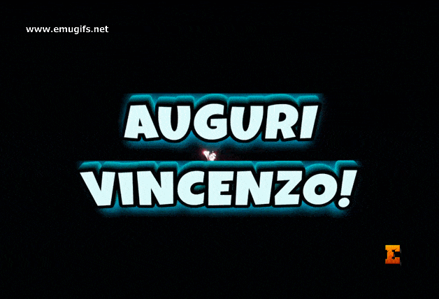 Buon Onomastico Vincenzo GIF Personalizzata per San Vincenzo Onomastico Oggi 22 Gennaio Scarica Gratis la Cartolina di Auguri