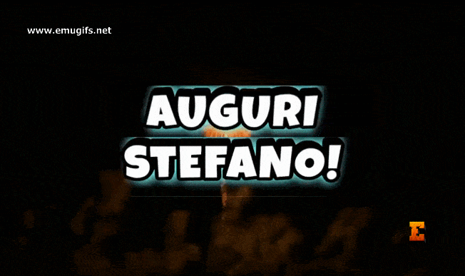 Auguri Stefano GIF per il Giorno 26 Dicembre Santo Stefano Onomastico di Oggi da Scaricare Gratis