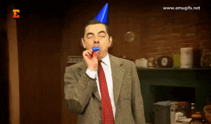 Buon Onomastico Stefano GIF Divertente con Nome Personalizzato di Auguri con Mr Bean Scarica e Invia come Cartolina Animata