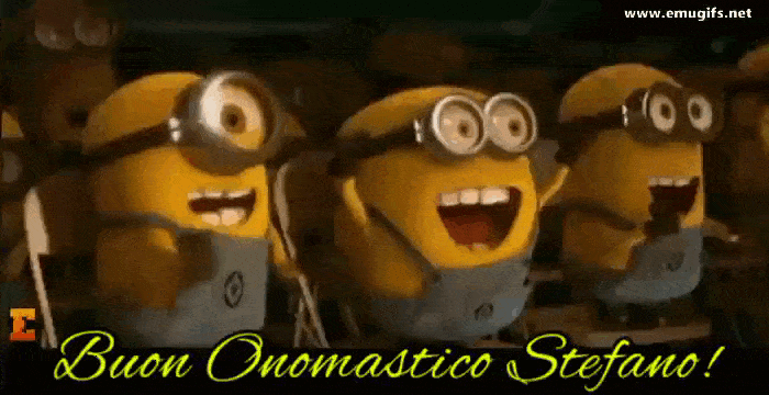 GIF Buon Onomastico Stefano Oggi 26 Dicembre S Stefano Cartolina Divertente di Auguri Stefano
