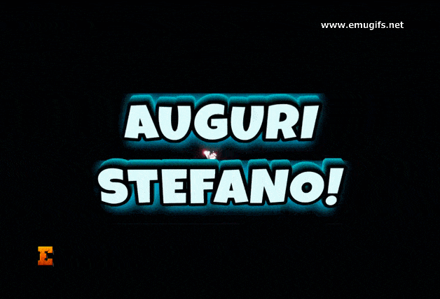 Santo del Giorno Stefano 26 Dicembre Santo Stefano GIF Gratuita di Auguri Personalizzati