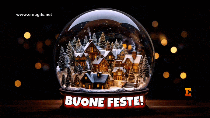 Buone Feste GIF con Palla di Neve di Cristallo e Frasi di Auguri per le Festività Natalizie Buone Feste GIF con Palla di Neve di Cristallo e Frasi di Auguri per le Festività Natalizie