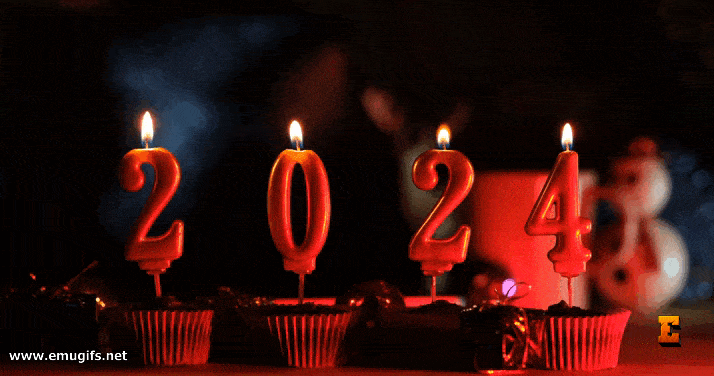 GIF Buon 2024 Cartolina di Auguri