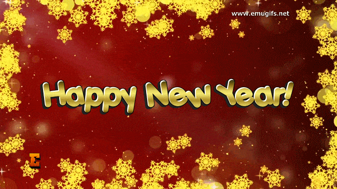 GIF Happy New Year and Best Wishes for Smartphone