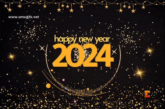 Happy New Year 2024 Animated GIF for Best Wishes